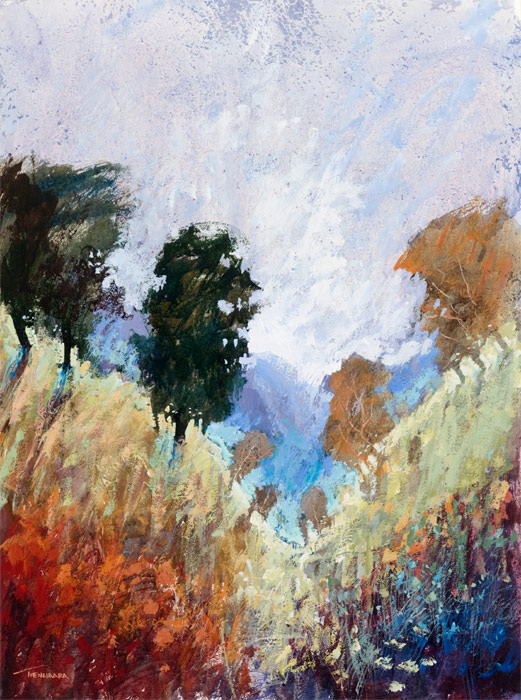 hillside pastels I