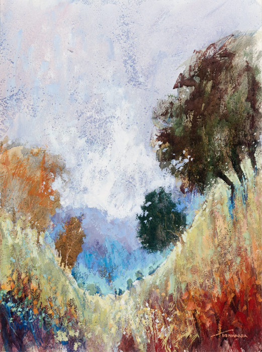 hillside pastels I