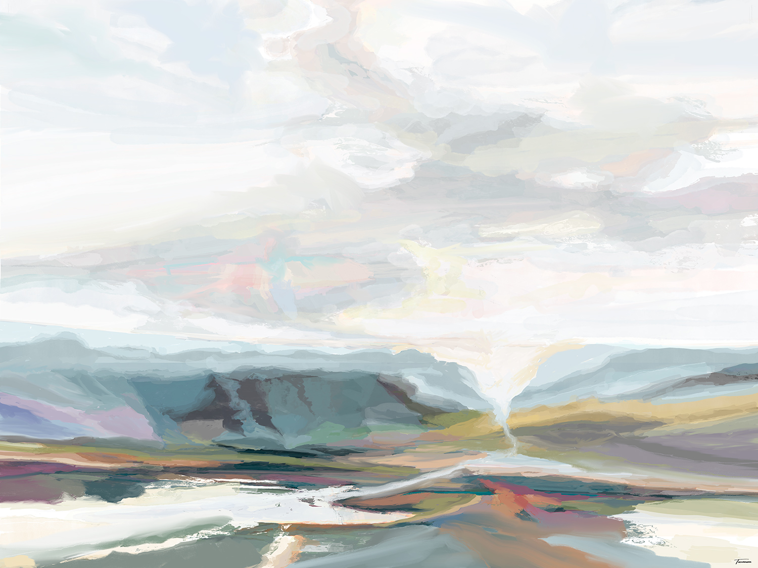 acoss the valley I
